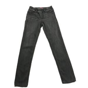 Gap Kids Legging Jeans Grey Elastic Waist Stretchy Distressed Girls Size 12 Slim